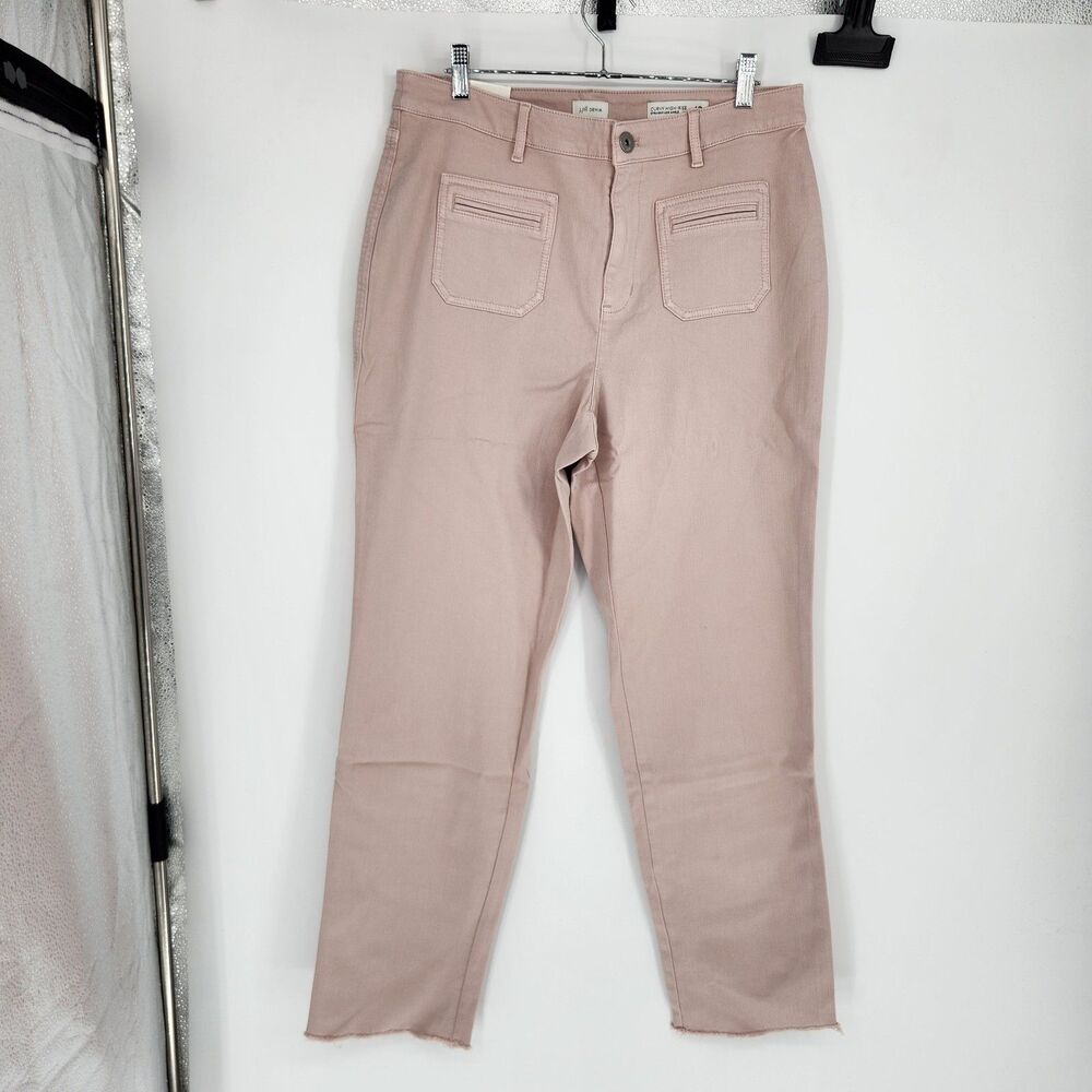 J.Jill Women's Size 12 Tall Pink Straight Leg Ankle Pants NWT